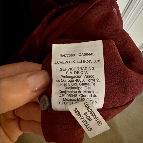 J. Crew Red Velvet Sleeveless Fitted Tank Top - Picture 7 of 7